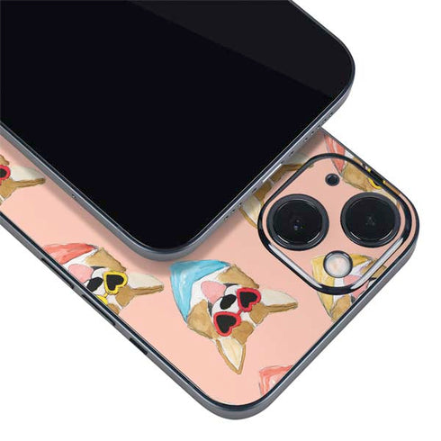Bouffants and Broken Hearts Corgi Love iPhone 14 Plus Skin